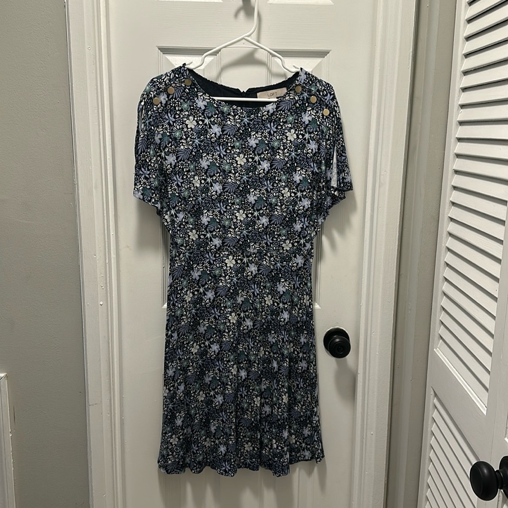 Loft Flutter sleeve dress
